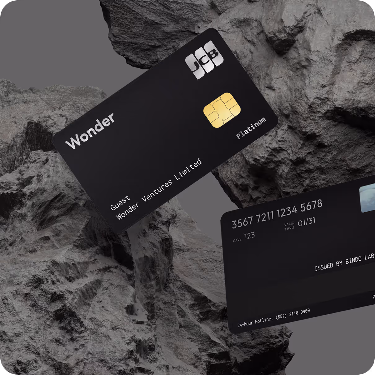 Wonder JCB 金屬卡拉絲邊緣的微距特寫