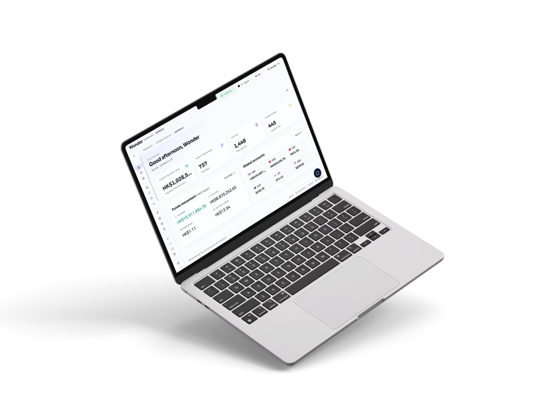 Wonder Dashboard